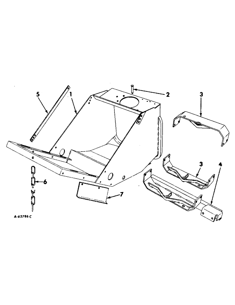 Схема запчастей Case IH 15 - (B-03) - LOWER FRAME AND PIVOT BRACKETS 