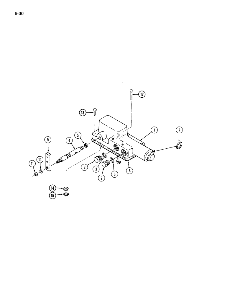 Схема запчастей Case IH 1844 - (6-30) - HYDROSTATIC PUMP CONTROL VALVE (03) - POWER TRAIN