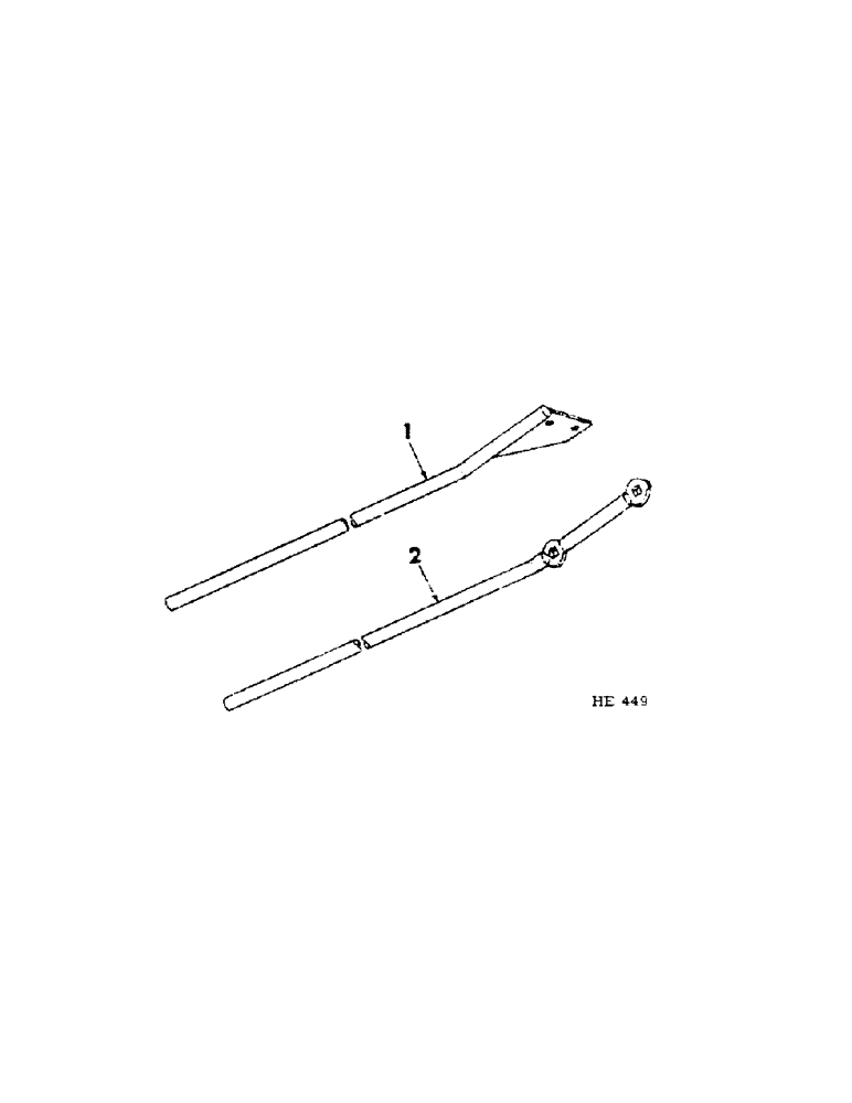 Схема запчастей Case IH 201 - (A-093[A]) - WINDROW DEFLECTOR ROD, CANVAS AND AUGER PLATFORM, NOT GREEN PEA BAR PLATFORM (58) - ATTACHMENTS/HEADERS