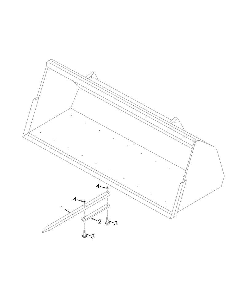 Схема запчастей Case IH LX252 - (09-14) - MANURE TINES - MATERIAL BUCKET (09) - CHASSIS/ATTACHMENTS