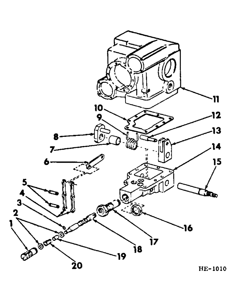 Схема запчастей Case IH 375 - (F-55) - HYDRAULIC SYSTEM, DRIVE PUMP CONTROL VALVE (07) - HYDRAULIC SYSTEM