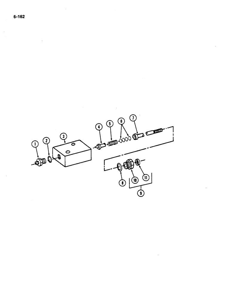 Схема запчастей Case IH 782 - (6-162) - FOOT-N-INCH VALVE (03) - POWER TRAIN