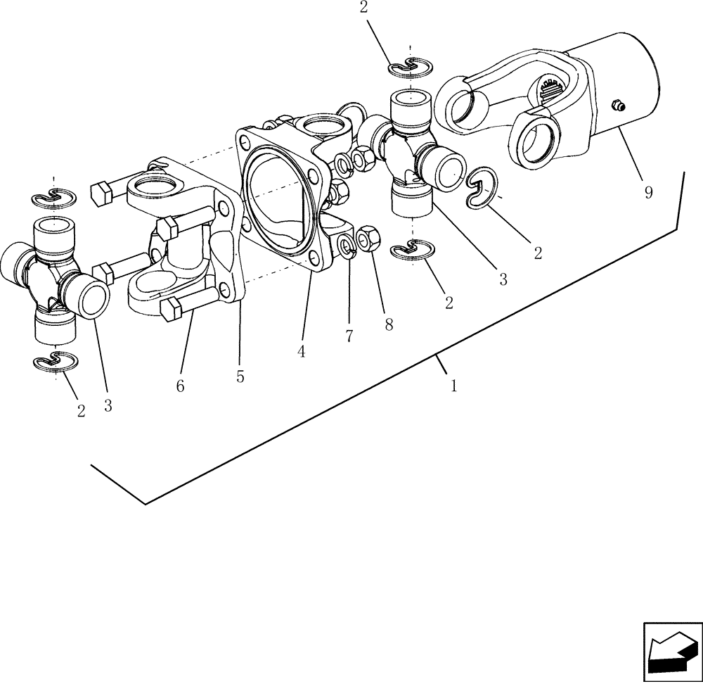 Схема запчастей Case IH 9010 - (60.150.08) - PIVOT SHAFT, FEEDER / HEADER (60) - PRODUCT FEEDING