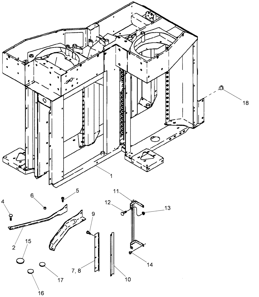 Схема запчастей Case IH 420 - (09A-39) - DRUM HOUSING SERVICE KIT (13) - PICKING SYSTEM