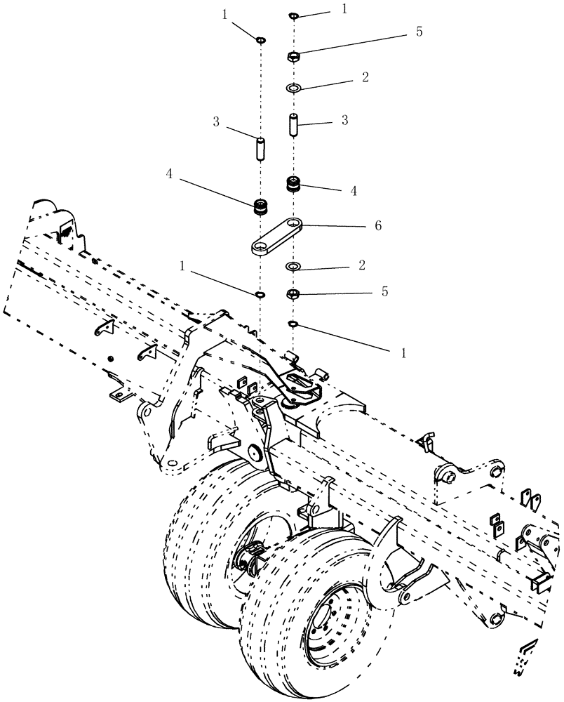 Схема запчастей Case IH 700 - (39.100.21) - ROCKSHAFT, LINK CENTER SECTION TO INNER SECTION (39) - FRAMES AND BALLASTING