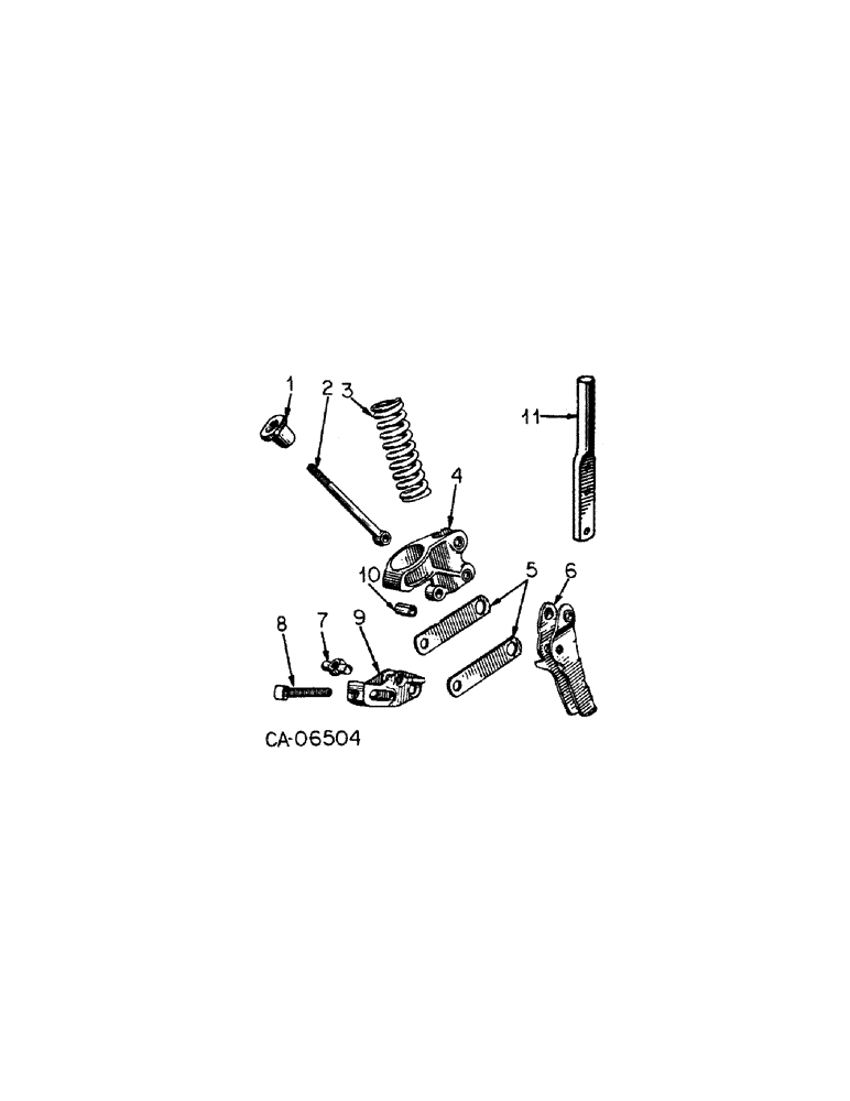 Схема запчастей Case IH 80 - (B-05[B]) - SPRING TRIP (09) - CHASSIS