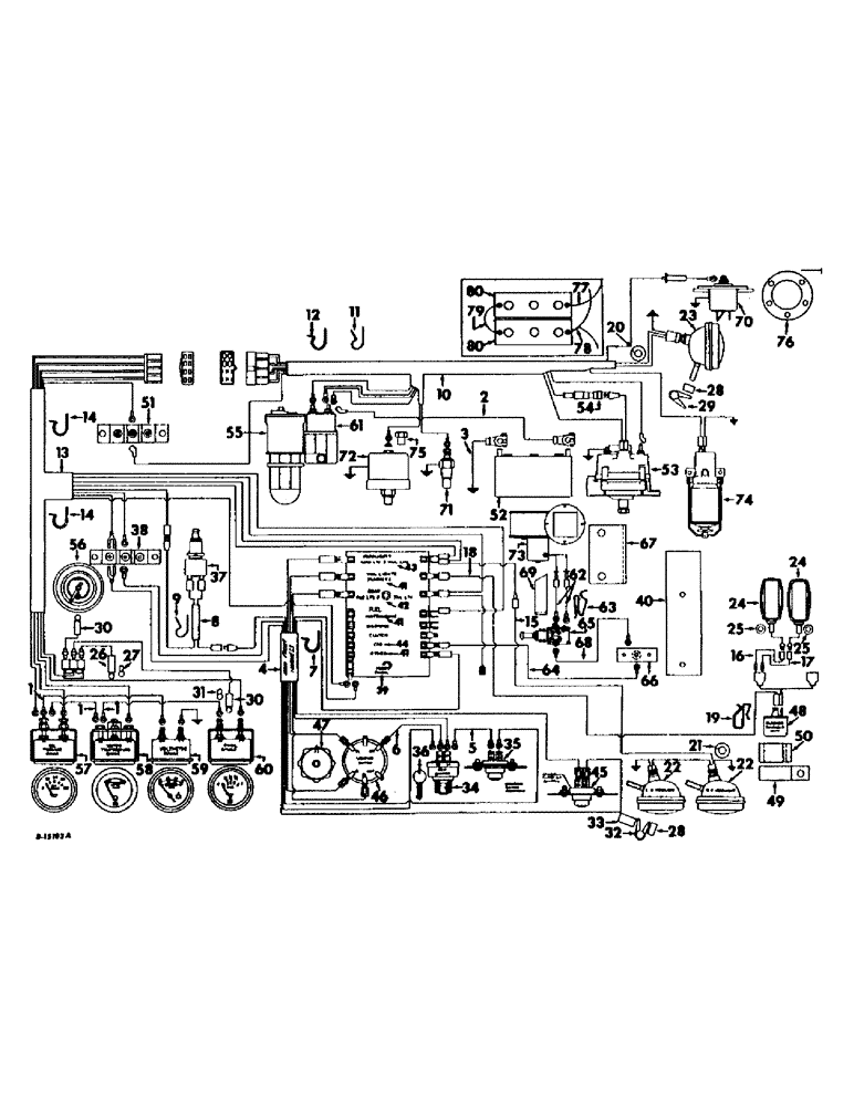 Схема запчастей Case IH 95 - (08-05) - ELECTRICAL, WIRING DIAGRAM, SERIAL NUMBER 1011 AND BELOW (06) - ELECTRICAL