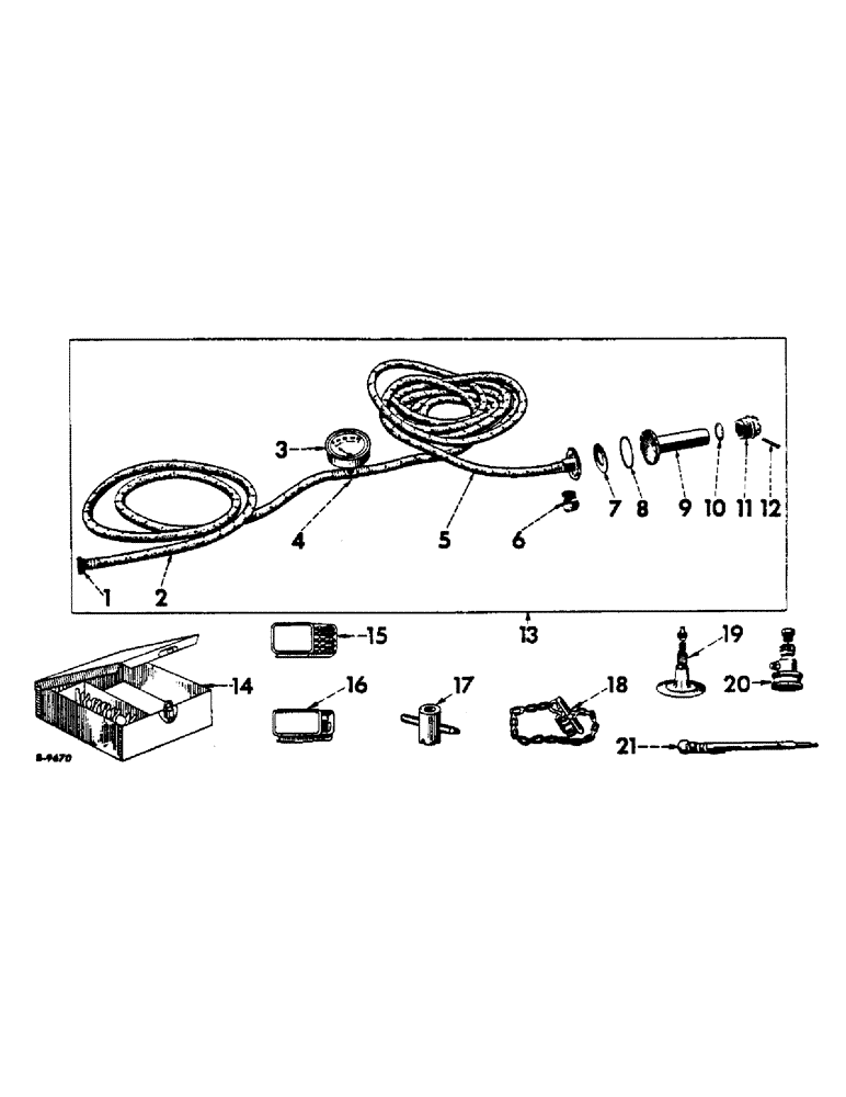 Схема запчастей Case IH 300 - (323) - ATTACHMENTS, PNEUMATIC TIRE PUMP, SCHRADER, SPECIAL Attachments