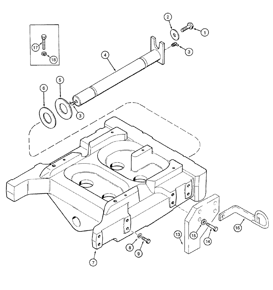 Схема запчастей Case IH CPX420 - (05-05) - AXLE, REAR - SUPPORT (04) - STEERING