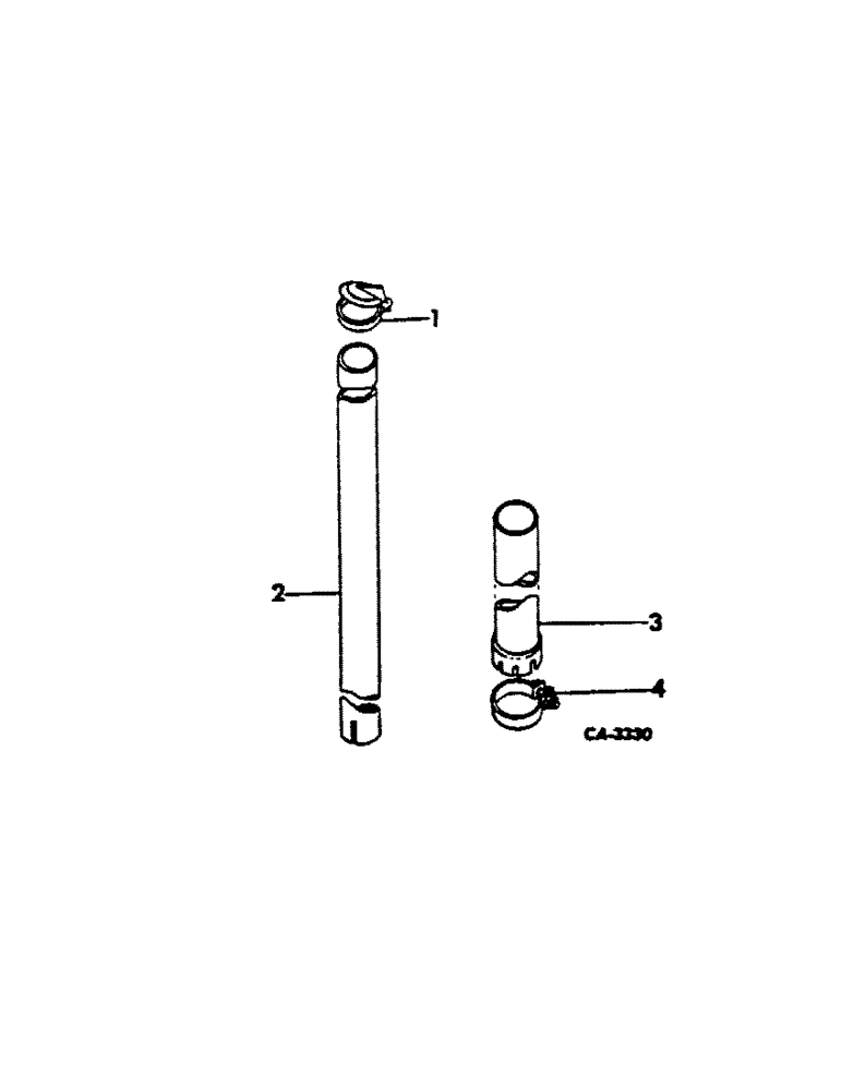 Схема запчастей Case IH 1066 - (12-22) - POWER, CHROME PLATED EXHAUST PIPE ATTACHMENT, 1066 AND 1466 TRACTORS Power