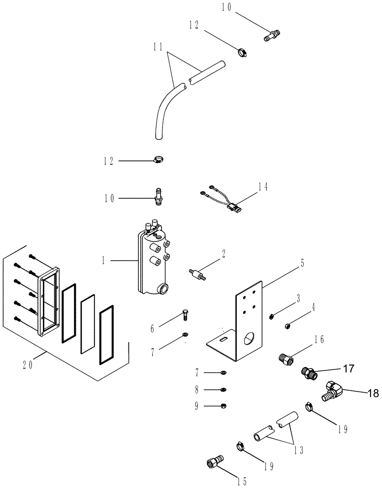 Схема запчастей Case IH P85 - (04-03) - OIL LEVEL SHUTDOWN (04) - ELECTRICAL SYSTEMS