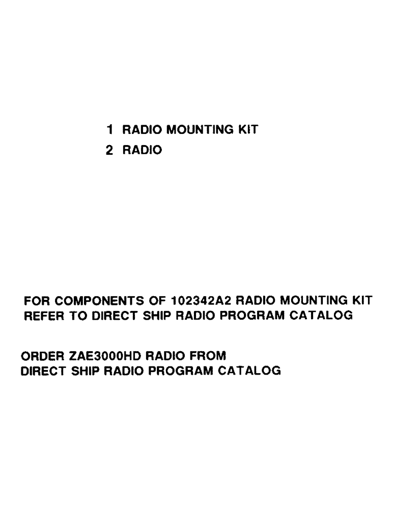 Схема запчастей Case IH 8850 - (09-14) - RADIO AND RADIO MOUNTING KIT (09) - CHASSIS