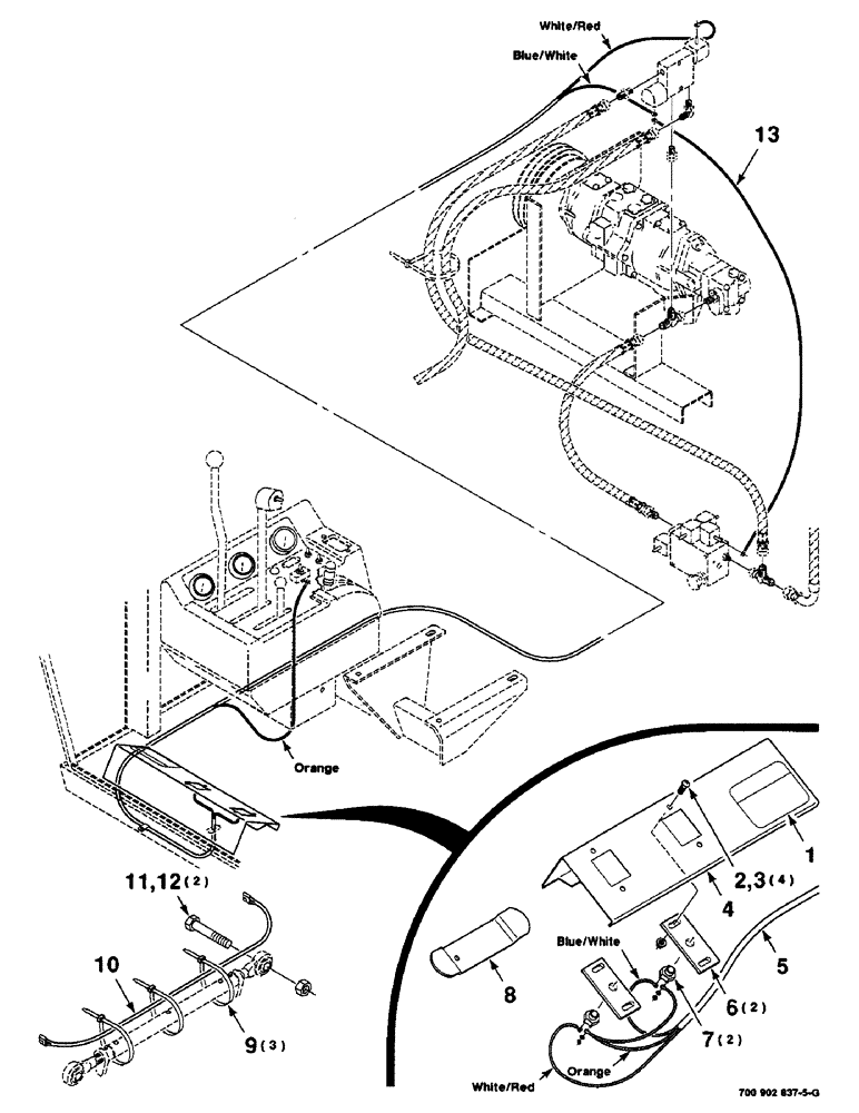 Схема запчастей Case IH 8820 - (9-070) - ADAPTER KIT ASSEMBLY, REEL LIFT ELECTRICAL, TRACTOR, HK60617, 8830 ADAPTER KIT COMPLETE (58) - ATTACHMENTS/HEADERS