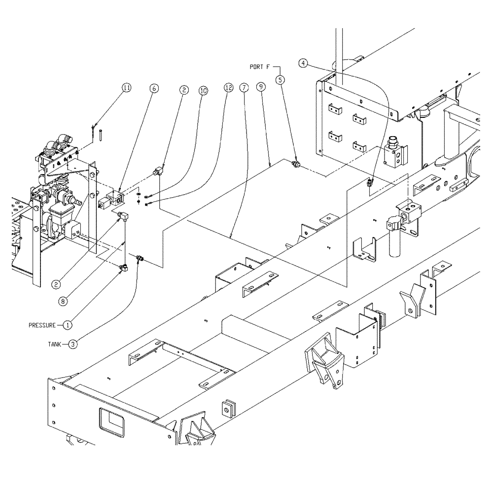 Схема запчастей Case IH 438 - (18-018) - HYDRAULIC GROUP, WET KIT Wet Kit