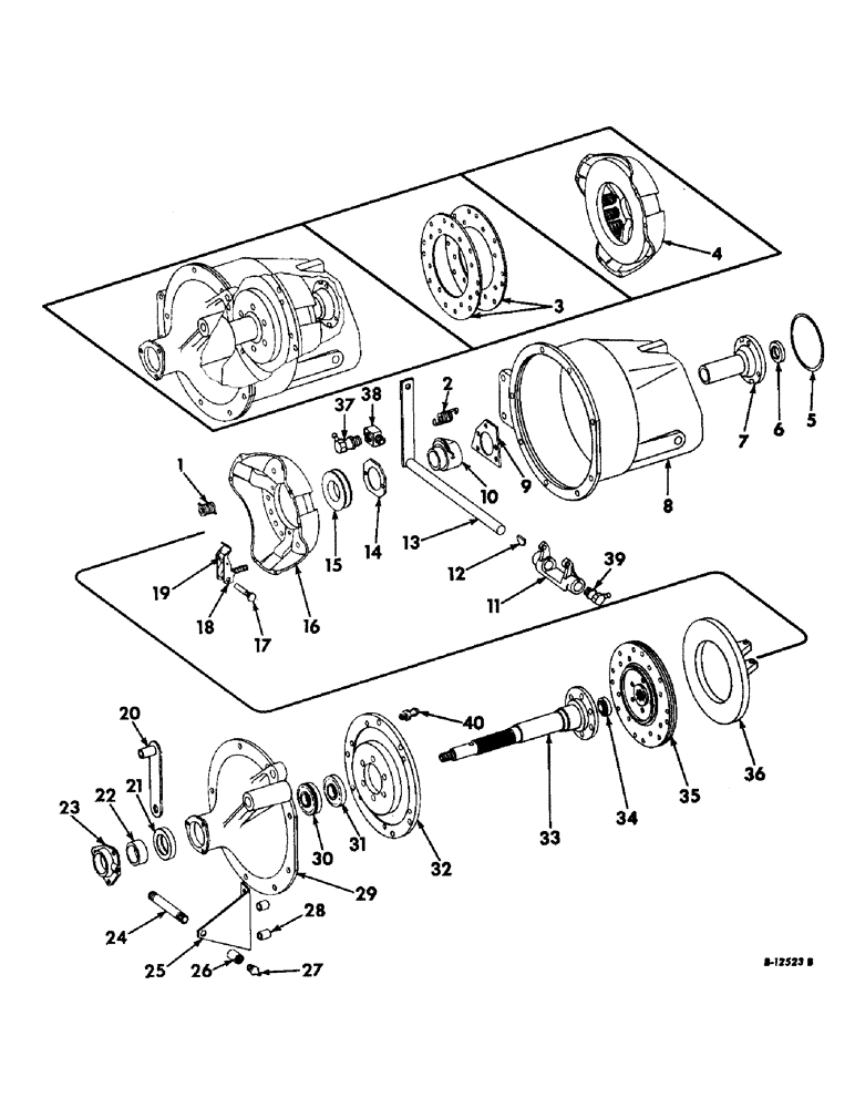 Схема запчастей Case IH 403 - (046) - CLUTCH AND CLUTCH HOUSING (18) - CLUTCH