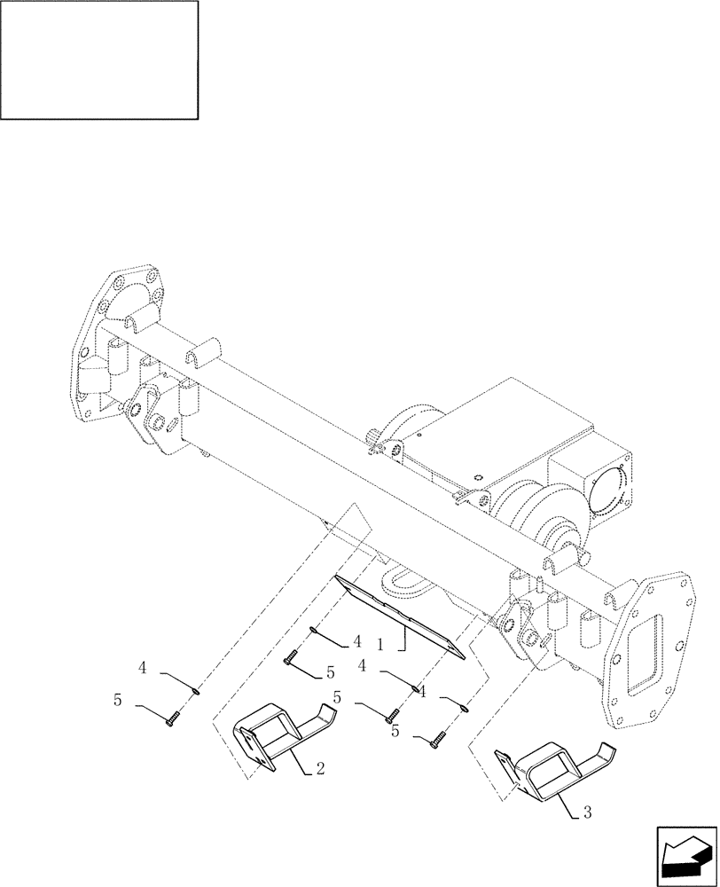 Схема запчастей Case IH 7010 - (90.118.31[01]) - BRAKE SHIELDING (90) - PLATFORM, CAB, BODYWORK AND DECALS