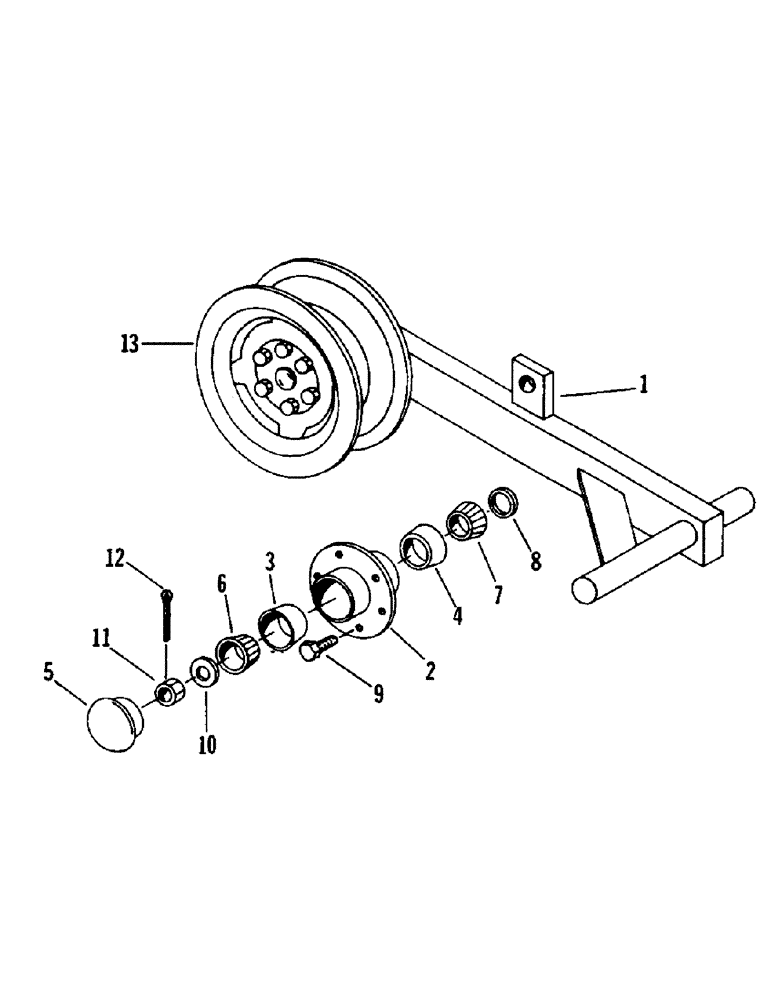 Схема запчастей Case IH 1200M-SERIES - (022) - HEAVY DUTY AXLE, HEAVY DUTY AXLE, RIGHT AND LEFT, OLD STYLE 