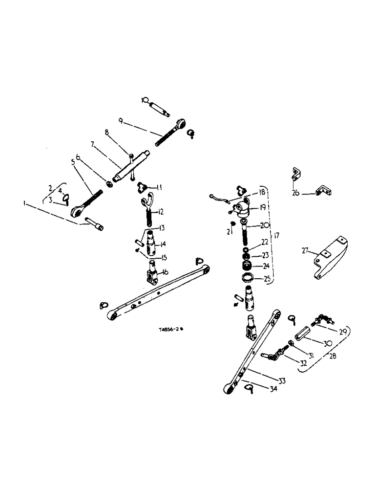 Схема запчастей Case IH 276 - (6-16) - THREE POINT LINKAGE ATTACHMENT (09) - CHASSIS