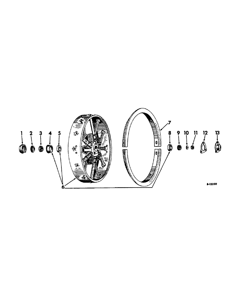 Схема запчастей Case IH 660 - (213[A]) - WHEELS, STEEL FRONT WHEELS, INTERNATIONAL 560 AND 660 SERIES (11) - WHEELS