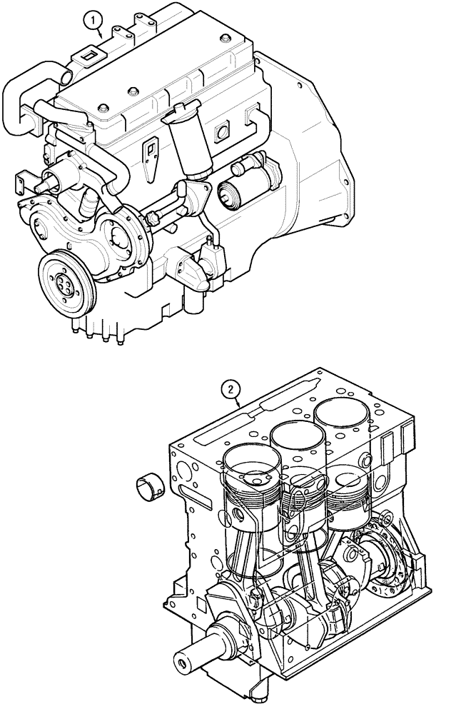 Схема запчастей Case IH CX50 - (02-01) - ENGINES (02) - ENGINE