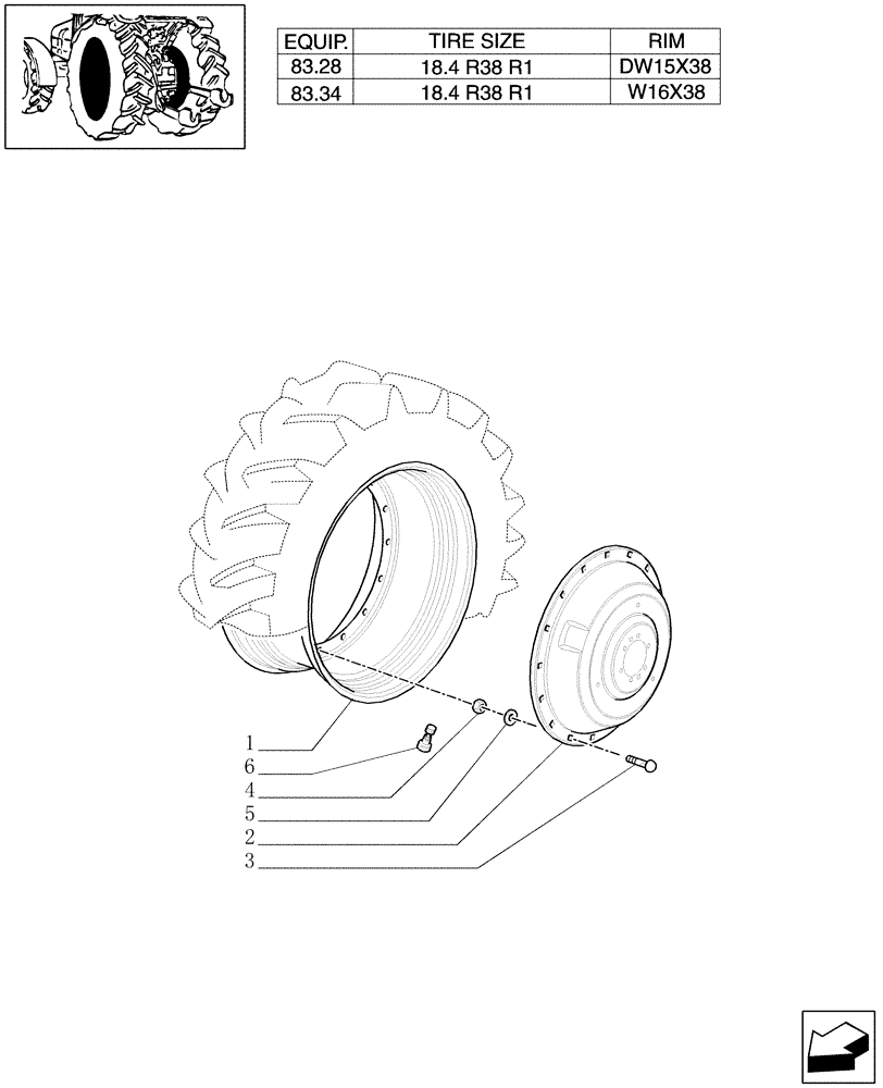 Схема запчастей Case IH MXM120 - (83.00[07]) - DRIVE WHEELS (11) - WHEELS/TRACKS