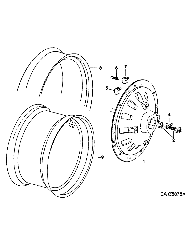 Схема запчастей Case IH 7488 - (15-01) - WHEELS AND TRACTION, WHEELS Wheels & Traction