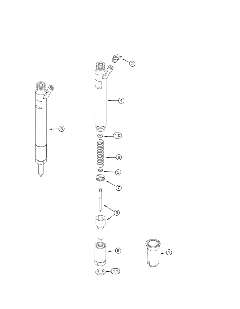 Схема запчастей Case IH MX210 - (03-14) - FUEL INJECTION - NOZZLE, MX210 AND MX230 (03) - FUEL SYSTEM