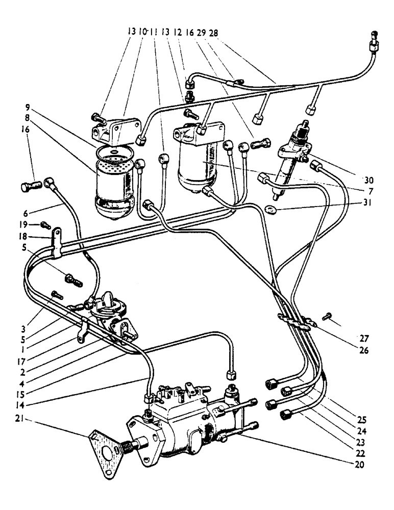 Схема запчастей Case IH 850 - (12) - INJECTION PUMP AND EQUIPMENT, ALL MODELS (01) - ENGINE