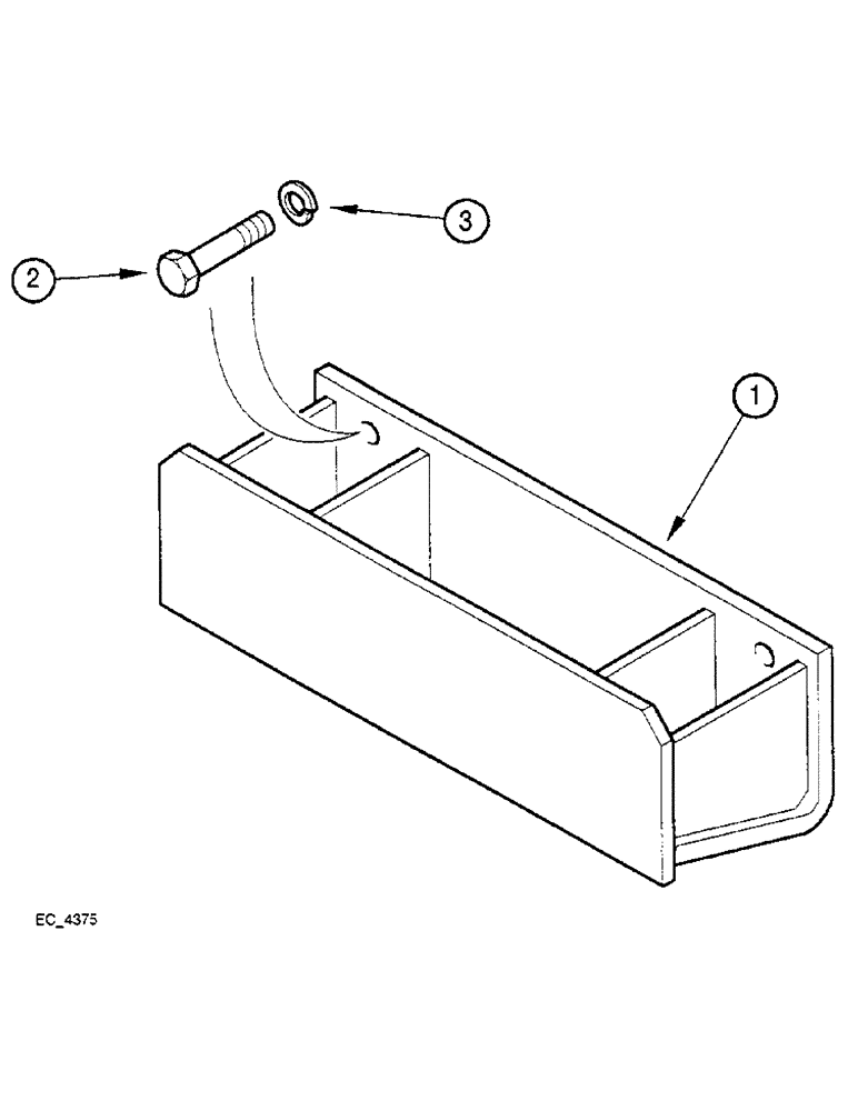 Схема запчастей Case IH 4240 - (9-002) - FRONT END WEIGHTS MOUNTING (09) - CHASSIS/ATTACHMENTS