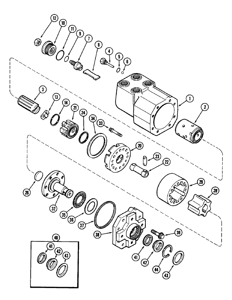 Схема запчастей Case IH 2096 - (5-110) - HYDROSTATIC STEERING PUMP, MFD TRACTOR (05) - STEERING