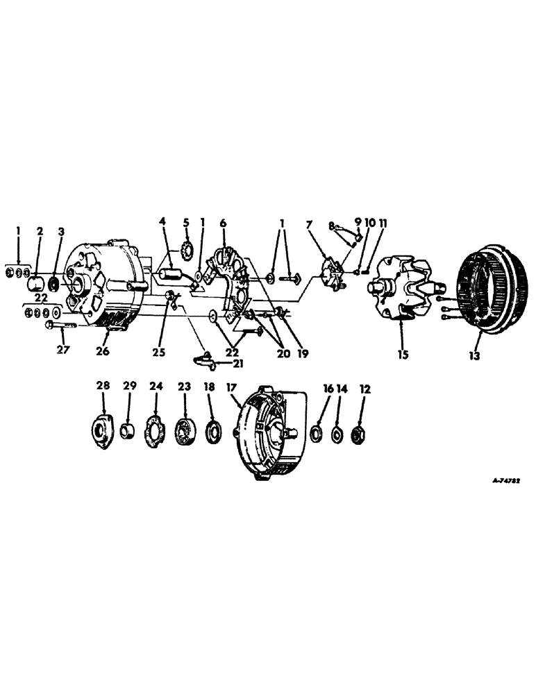 Схема запчастей Case IH 4100 - (G-04) - ELECTRICAL SYSTEM, ALTERNATOR GENERATOR, S/N 8604 & ABOVE (06) - ELECTRICAL SYSTEMS