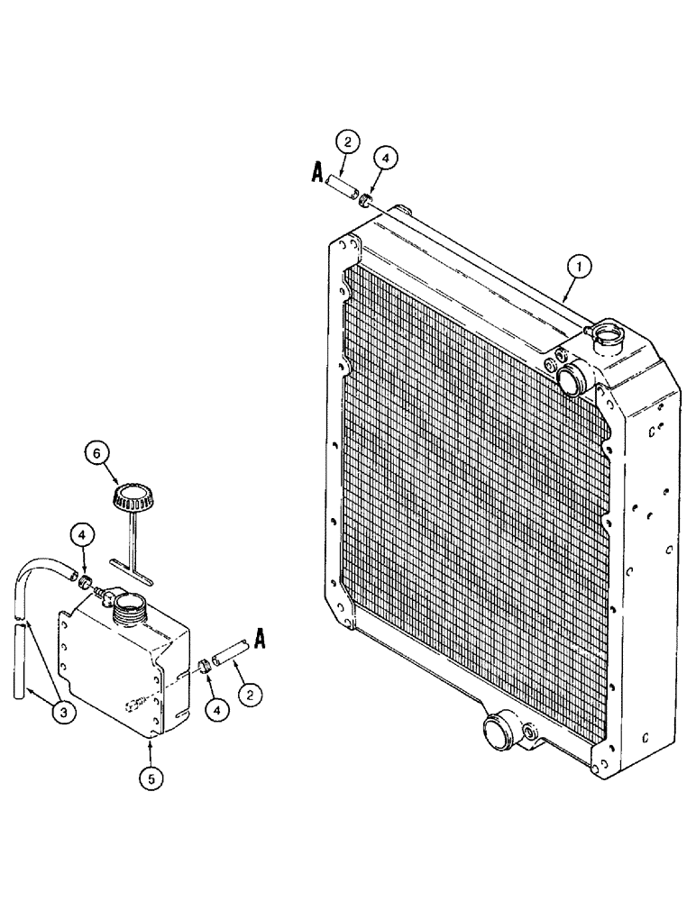 Схема запчастей Case IH 8910 - (2-010) - COOLANT RECOVERY SYSTEM, IF EQUIPPED (02) - ENGINE