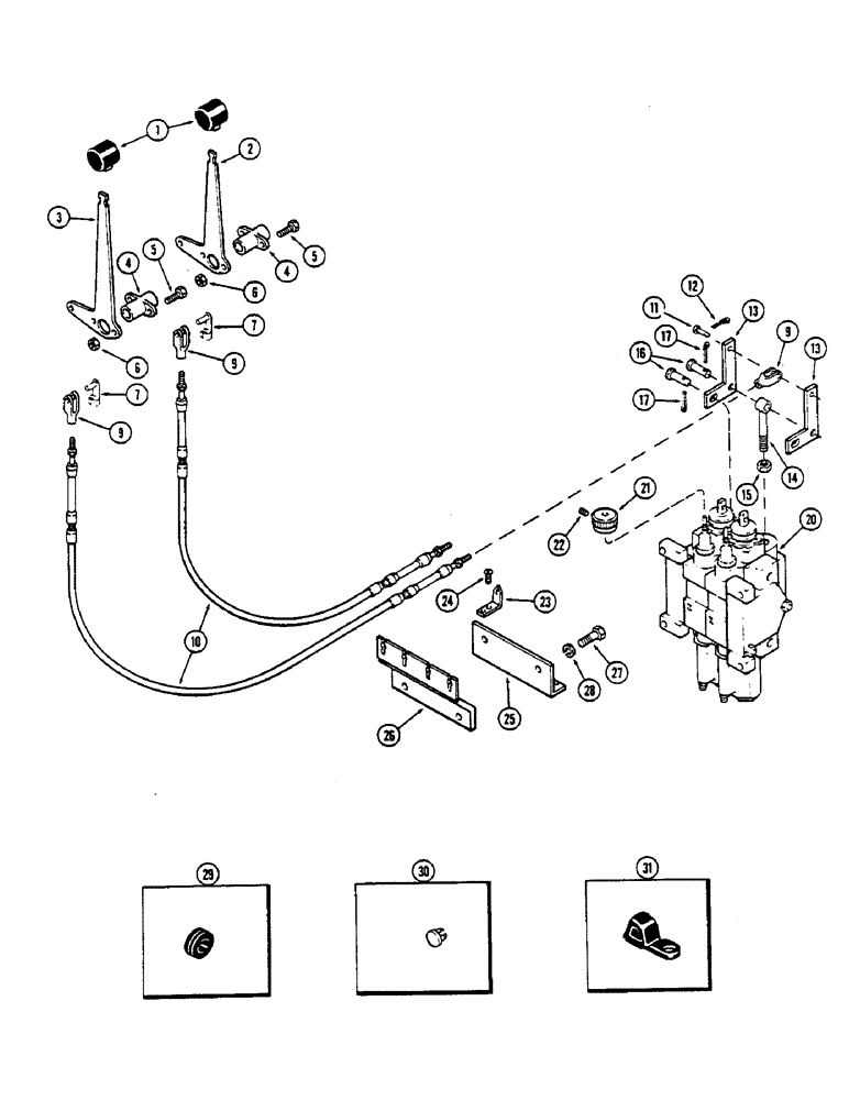 Схема запчастей Case IH 2390 - (8-270) - REMOTE HYDRAULIC CONTROLS (08) - HYDRAULICS