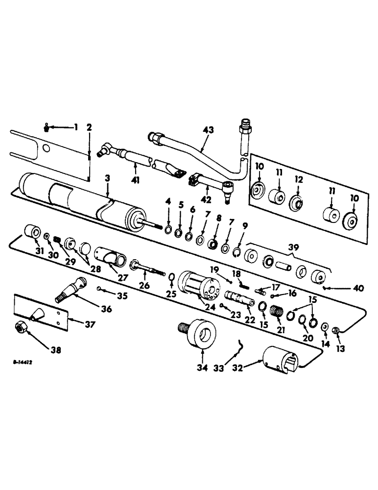 Схема запчастей Case IH 303 - (192) - POWER STEERING KIT (41) - STEERING