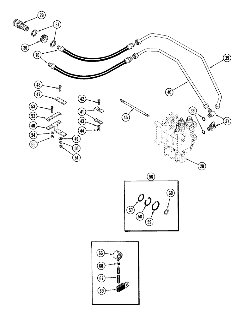 Схема запчастей Case IH 2394 - (8-054) - REMOTE HYDRAULICS ADD-ON ATTACHMENT, 3RD CIRCUIT WITH LOAD CHECK (CONTINUED) (08) - HYDRAULICS