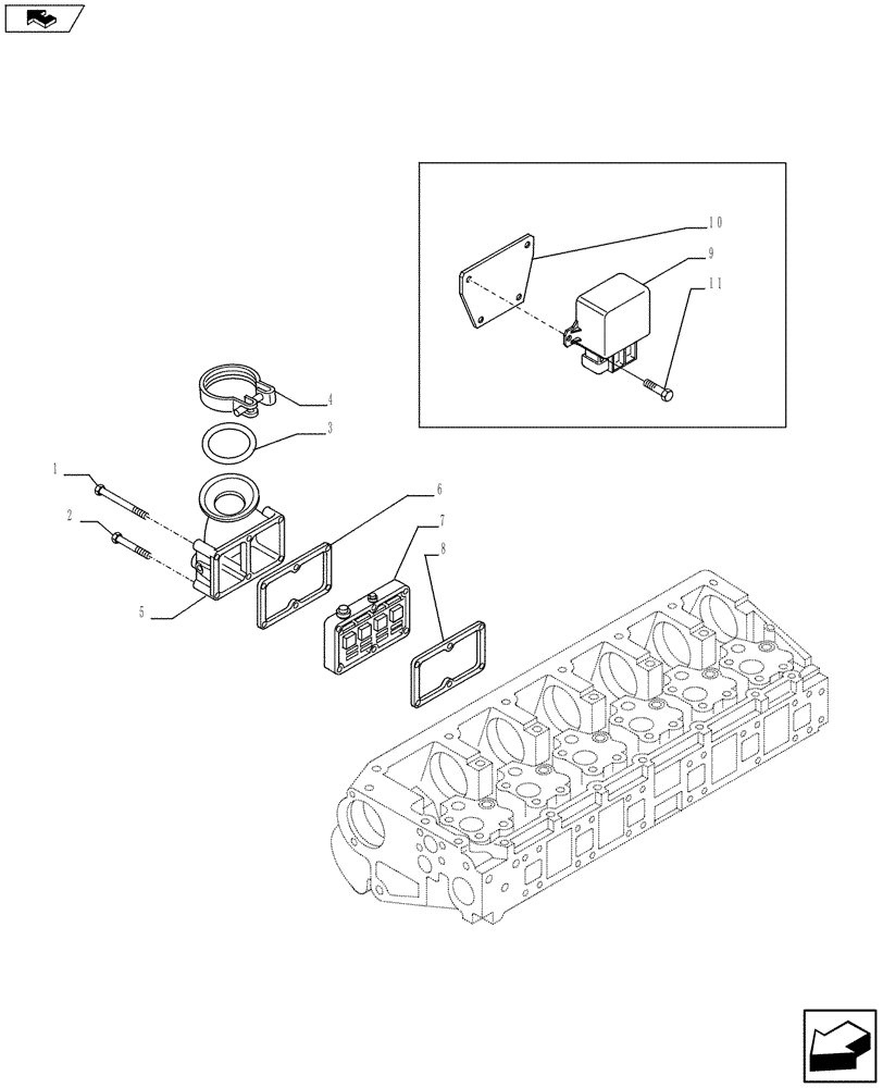 Схема запчастей Case IH F3BFE613C A006 - (10.254.01) - AIR LINES (504106378 - 504093419) (10) - ENGINE