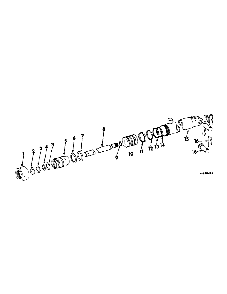 Схема запчастей Case IH 616 - (F-11) - HYDRAULICS SYSTEM, BASKET HYDRAULIC CYLINDER (07) - HYDRAULIC SYSTEM