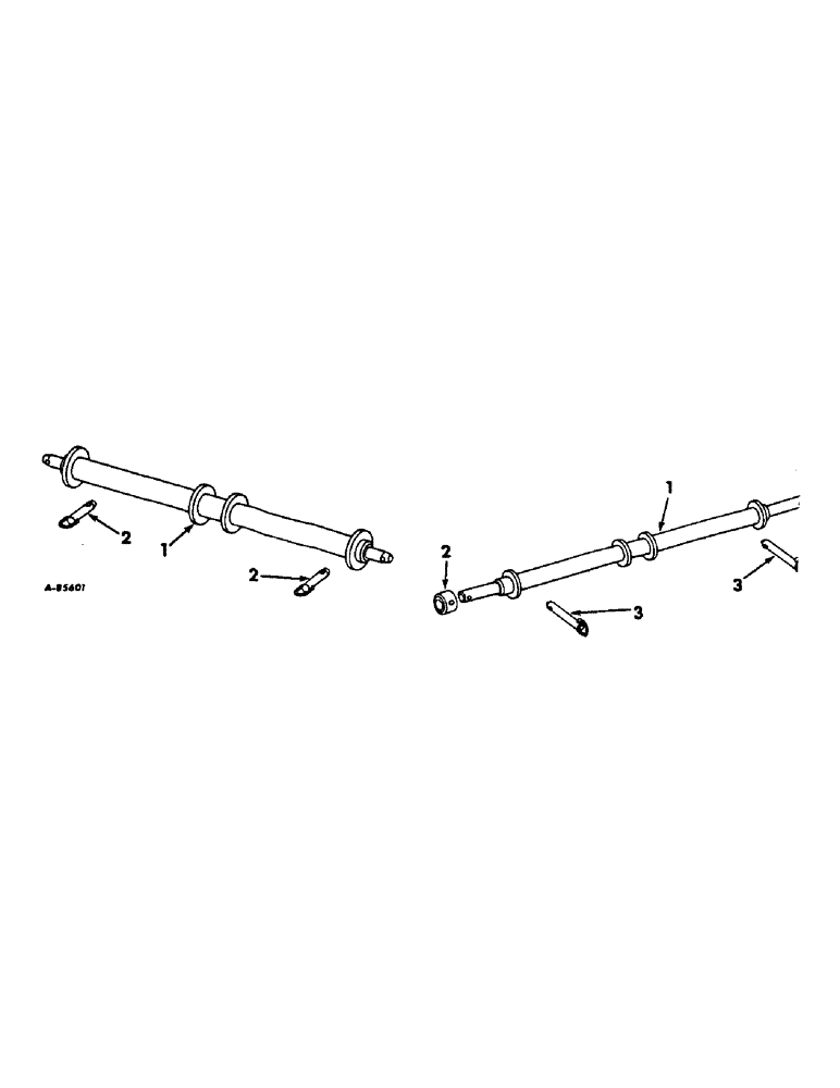 Схема запчастей Case IH 80 - (A-09) - THREE-POINT HITCH SPINDLE, CATEGORY II 