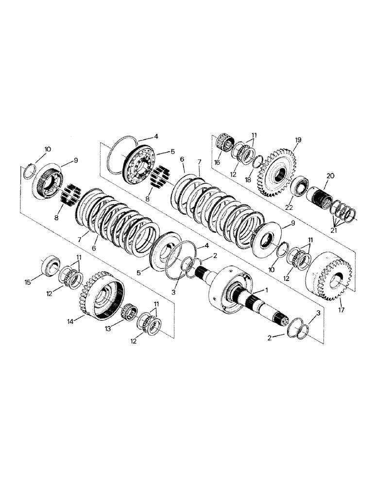 Схема запчастей Case IH STEIGER - (04-23) - 7" CLUTCH PACK ASSEMBLY, INPUT (04) - Drive Train