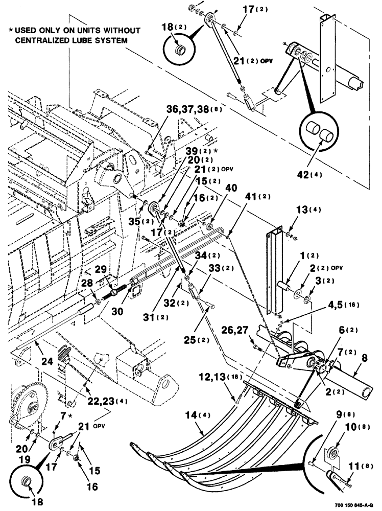 Схема запчастей Case IH 8576 - (02-040) - NEEDLE ASSEMBLY, S.N. CFH0163129 AND LATER Driveline