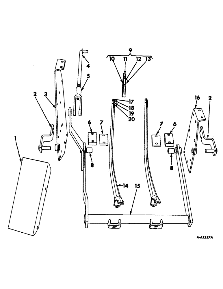 Схема запчастей Case IH 46 - (34) - NEEDLE, NEEDLE PITMAN AND NEEDLE DRIVE SHIELD, FOR NO. 46-W BALER 