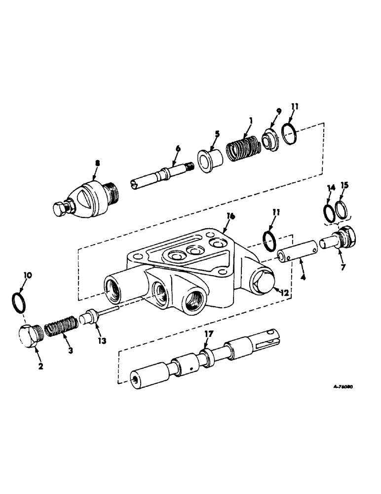 Схема запчастей Case IH 303 - (220) - PLATFORM AUTOMATIC CONTROL ATTACHMENT LIFT VALVE, SERIAL NO. 9427 AND BELOW (58) - ATTACHMENTS/HEADERS