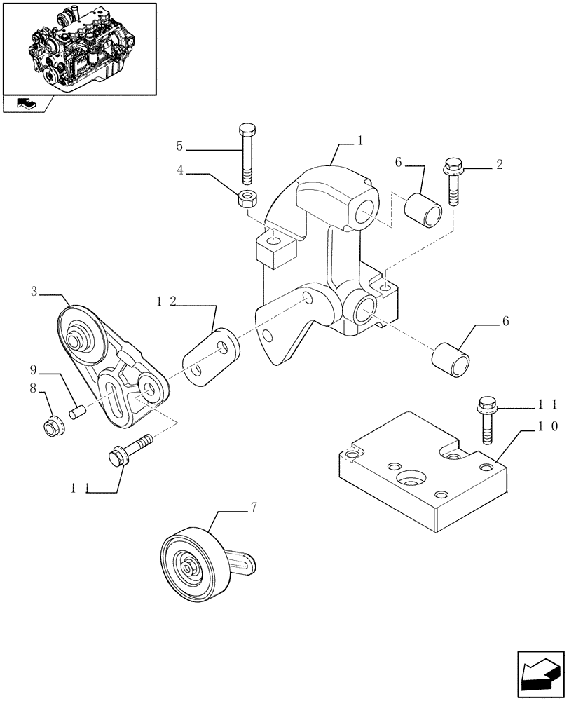 Схема запчастей Case IH F4HE9687S J100 - (0.39.0) - CONDITIONING SYSTEM COMPRESSOR (2856397) 