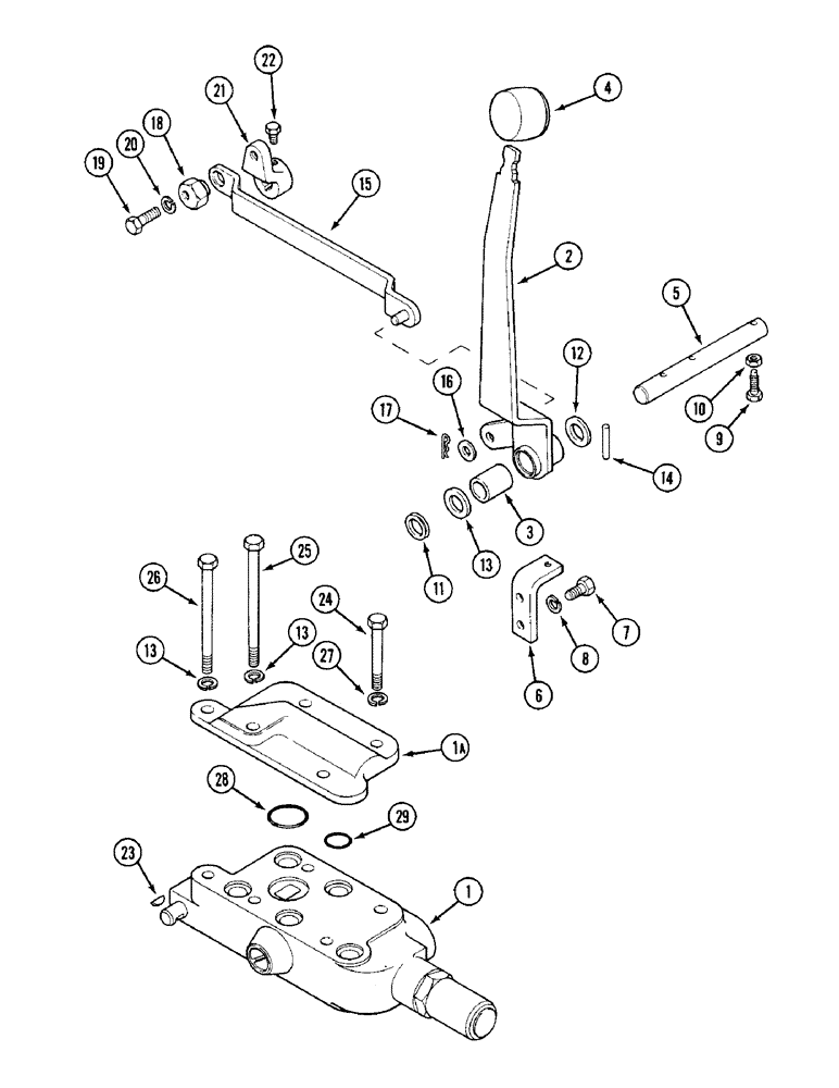 Схема запчастей Case IH 1394 - (8-344) - FIRST REMOTE VALVE, TRACTORS WITHOUT CAB (08) - HYDRAULICS