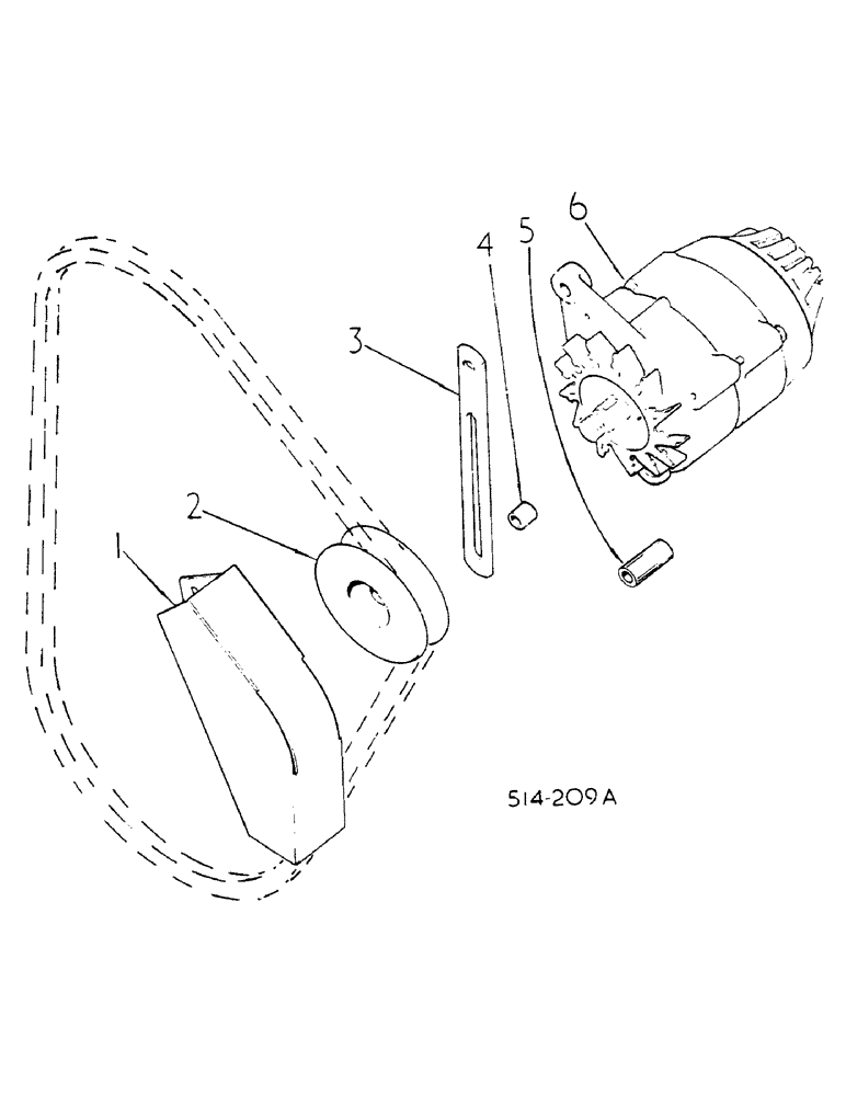 Схема запчастей Case IH 278 - (08-009) - ALTERNATOR AND CONNECTIONS (06) - ELECTRICAL