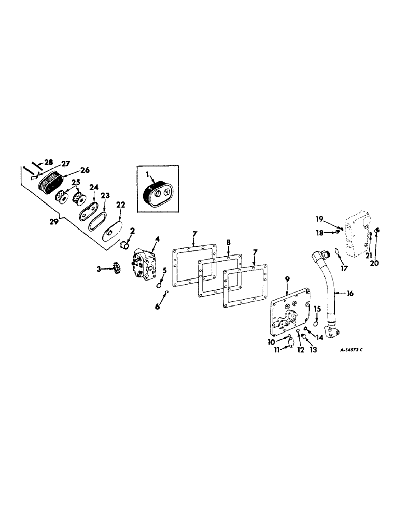 Схема запчастей Case IH 340 - (203) - HYDRAULIC SYSTEM, TRANSMISSION DRIVEN HYDRA-TOUCH POWER SUPPLY, 340 SERIES (07) - HYDRAULIC SYSTEM