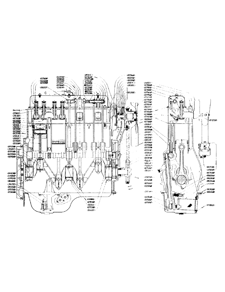 Схема запчастей Case IH SC-SERIES - (005) - ENGINE ASSEMBLY, CYLINDER HEAD, S, SC, SO (02) - ENGINE