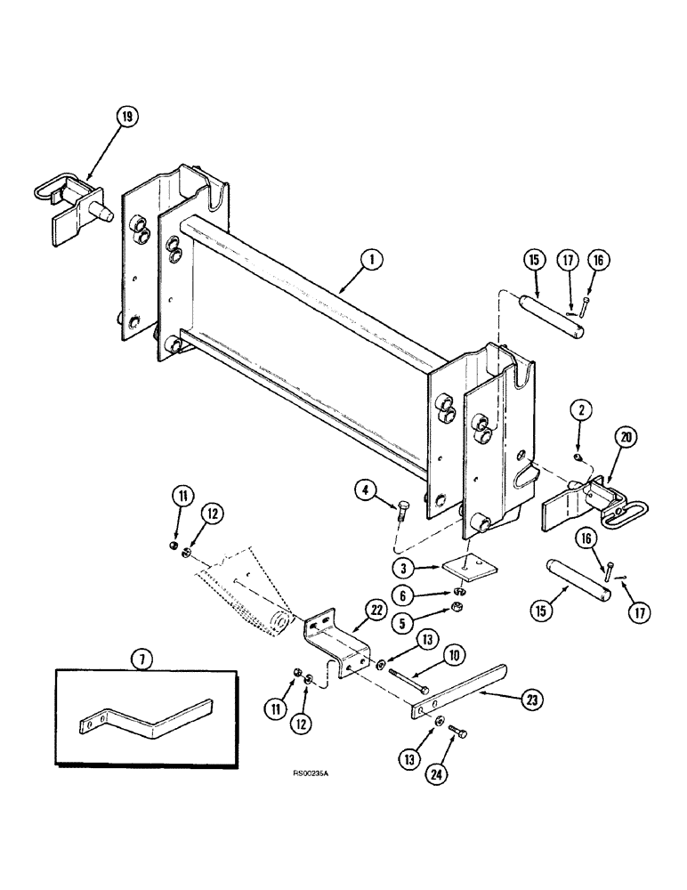 Схема запчастей Case IH 2250 - (2-19A) - QUICK ATTACH ADAPTER 