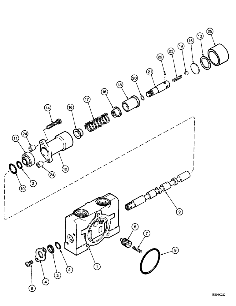 Схема запчастей Case IH L700 - (8-36) - VALVE SECTION (08) - HYDRAULICS