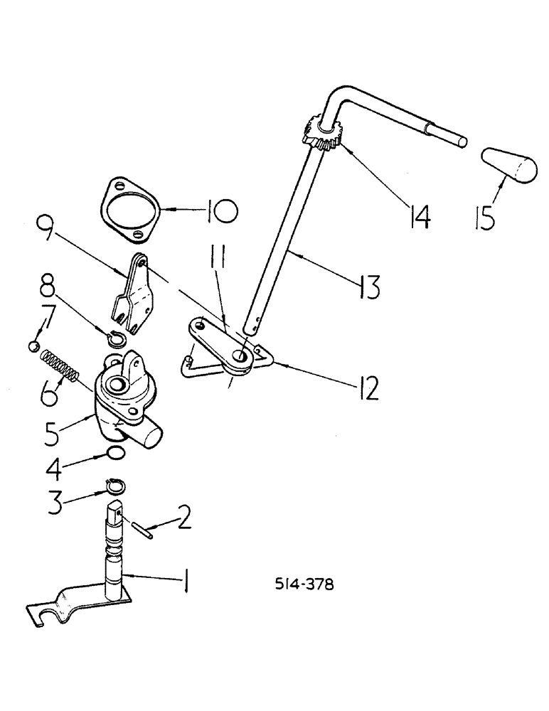 Схема запчастей Case IH 584 - (07-098) - TORQUE AMPLIFIER LEVER AND CONNECTIONS (04) - Drive Train